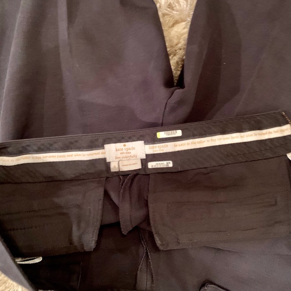 Host Pick🎉🍾❤️Kate Spade side zip ankle pants black - Picture 9 of 11